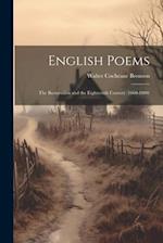English Poems: The Restoration and the Eighteenth Century (1660-1800) 
