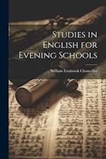 Studies in English for Evening Schools 