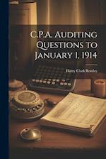 C.P.A. Auditing Questions to January 1, 1914 