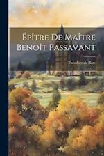Épître de Maître Benoît Passavant