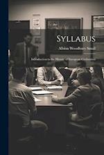 Syllabus: Introduction to the History of European Civilization 