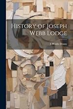 History of Joseph Webb Lodge 