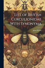 List of British Curculionidae With Synonyma 