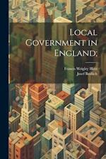 Local Government in England; 
