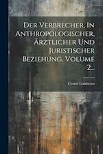 Der Verbrecher, In Anthropologischer, Ärztlicher Und Juristischer Beziehung, Volume 2...