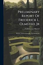 Preliminary Report Of Frederick L. Olmsted, Jr: Relative To Beautifying The City Of Holyoke 