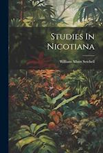 Studies In Nicotiana 