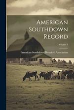 American Southdown Record; Volume 1 