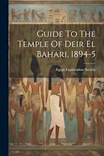 Guide To The Temple Of Deir El Bahari, 1894-5 