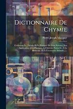 Dictionnaire De Chymie