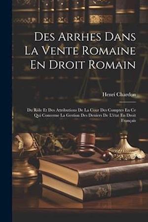 Des Arrhes Dans La Vente Romaine En Droit Romain