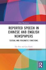 Reported Speech in Chinese and English Newspapers