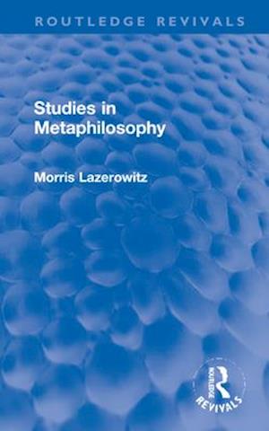 Studies in Metaphilosophy