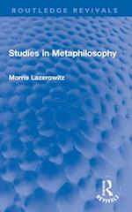 Studies in Metaphilosophy