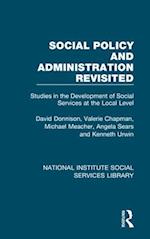 Social Policy and Administration Revisited