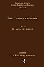 Volume 19, Tome IV: Kierkegaard Bibliography