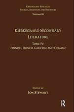 Volume 18, Tome IV: Kierkegaard Secondary Literature