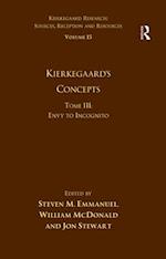Volume 15, Tome III: Kierkegaard's Concepts