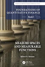 Foundations of Quantitative Finance, Book I:  Measure Spaces and Measurable Functions