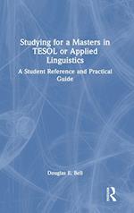 Studying for a Masters in TESOL or Applied Linguistics