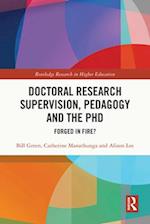 Doctoral Research Supervision, Pedagogy and the PhD