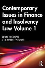 Contemporary Issues in Finance and Insolvency Law Volume 1