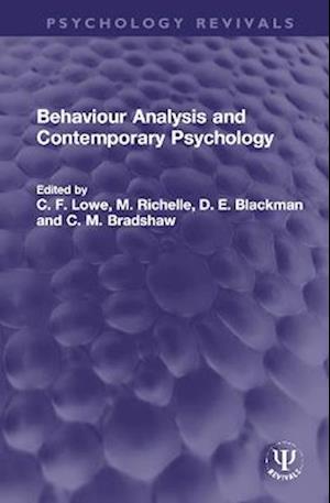 Behaviour Analysis and Contemporary Psychology