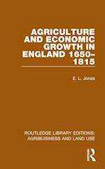 Agriculture and Economic Growth in England 1650-1815