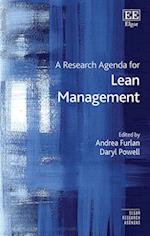 A Research Agenda for Lean Management