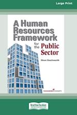 A Human Resources Framework for Public Sector [Large Print 16 Pt Edition]