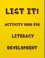 List It! Activity book for literacy development