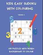 Kids Easy Sudoku with Colouring Volume 1