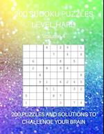 200 Sudoku Puzzles Level Hard Volume 4