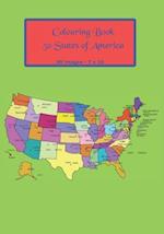 50 States of America Colouring Book