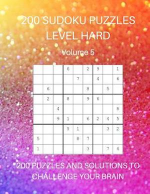 200 Sudoku Puzzles Level Hard Volume 5