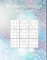 200 Sudoku Puzzles Level Hard Volume 6