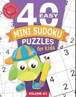 40 Easy Mini Sudoku Puzzles for Kids