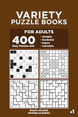 Variety Puzzle Books for Adults - 400 Easy Puzzles 9x9