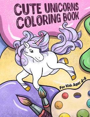 Cute Unicorns Coloring Book