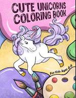 Cute Unicorns Coloring Book