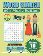 Word Search 60's Music Edition: Large Print Word Find Puzzles 