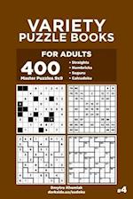 Variety Puzzle Books for Adults - 400 Master Puzzles 9x9