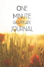 One Minute Gratitude Journal