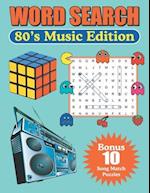 Word Search 80's Music Edition: Large Print Word Find Puzzles 