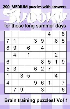 200 medium Sudoku puzzles with answers for those long summer days