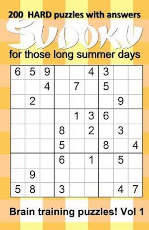 200 HARD Sudoku puzzles with answers for those long summer days