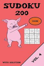 Sudoku 200 Hard With Solution Vol. 4