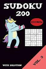 Sudoku 200 Extrem With Solution Vol. 3