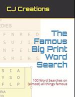 The Famous Big Print Word Search