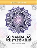 50 Mandalas for Stress-Relief (Volume 1) Adult Coloring Book